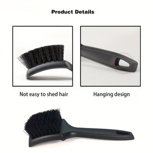 Planet Gates Car Tire Rim Brush Wheel Hub Cleaning Brushes Car Wheels Detailing Cleaning Accessories Black White Tire Car Washing Tool