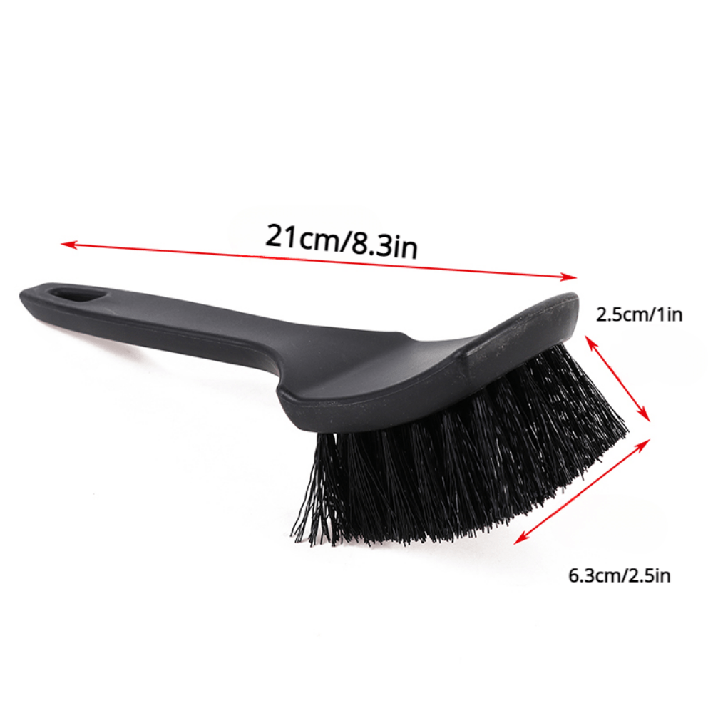 Planet Gates Car Tire Rim Brush Wheel Hub Cleaning Brushes Car Wheels Detailing Cleaning Accessories Black White Tire Car Washing Tool