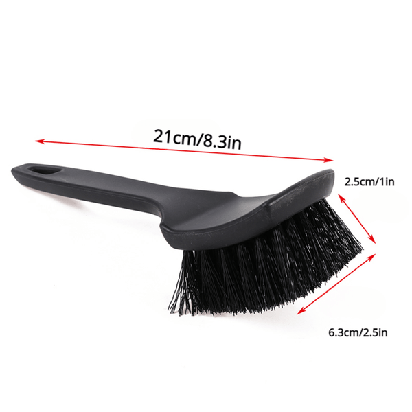 Planet Gates Car Tire Rim Brush Wheel Hub Cleaning Brushes Car Wheels Detailing Cleaning Accessories Black White Tire Car Washing Tool