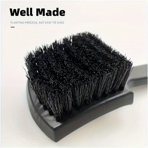 Planet Gates Car Tire Rim Brush Wheel Hub Cleaning Brushes Car Wheels Detailing Cleaning Accessories Black White Tire Car Washing Tool