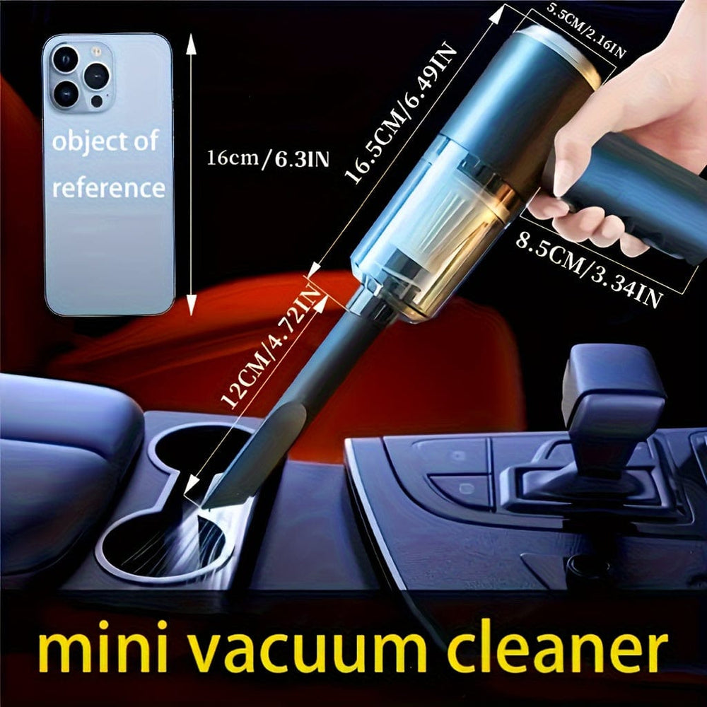 Planet Gates Car Vacuum Cleaner, Double Battery Large Capacity, Large Suction Power, Home And Car Dual-use, Wet And Dry, Portable And Compact