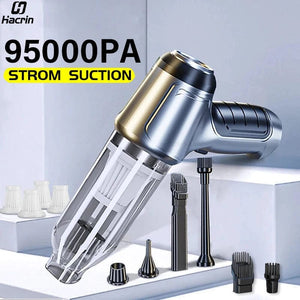 Planet Gates Car Vacuum Cleaner Portable Wireless Vacuum Cleaner 95000PA Strong Suction Handheld Vacuum Cleaner Powerful Blower for Car Home