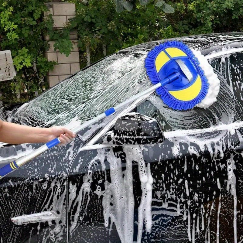 Planet Gates car wash brush Car Wash Brush Mop Chenille Cleaning Broom Washer Microfiber Long Handle Telescopic Machine Exterior Caravan RV Car Accessories