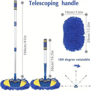 Planet Gates car wash brush Car Wash Brush Mop Chenille Cleaning Broom Washer Microfiber Long Handle Telescopic Machine Exterior Caravan RV Car Accessories