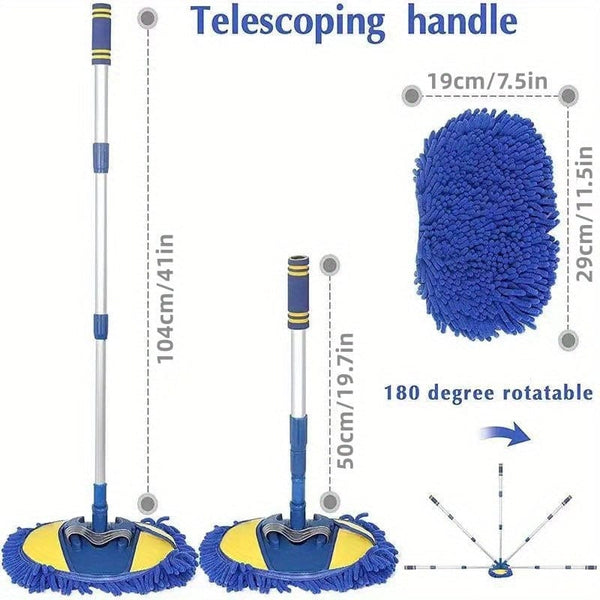 Planet Gates car wash brush Car Wash Brush Mop Chenille Cleaning Broom Washer Microfiber Long Handle Telescopic Machine Exterior Caravan RV Car Accessories