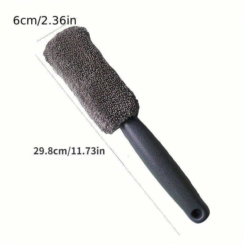 Planet Gates Car Wash Portable Microfiber Wheel Tire Rim Brush Car Wheel Wash Cleaning For Car With Plastic Handle Auto Washing Cleaner Tools