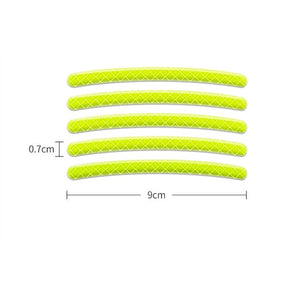 Planet Gates Car Wheel Hub Reflective Stripes Door Handle Safety Warning Sticker Car Rear Warning Tape Automobile Sticker Exterior Accessorie