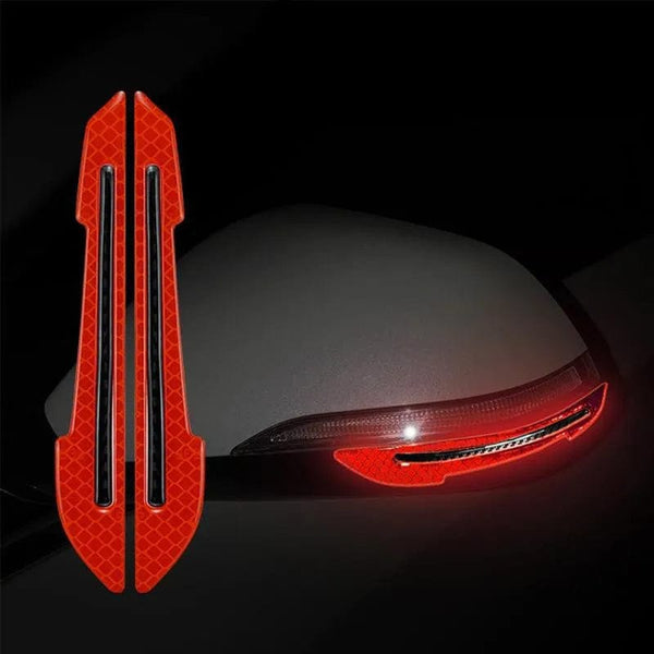 Planet Gates Car Wheel Hub Reflective Stripes Door Handle Safety Warning Sticker Car Rear Warning Tape Automobile Sticker Exterior Accessorie