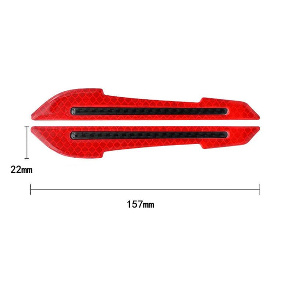 Planet Gates Car Wheel Hub Reflective Stripes Door Handle Safety Warning Sticker Car Rear Warning Tape Automobile Sticker Exterior Accessorie