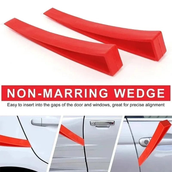 Planet Gates Car Window Dent Repair Plastic Red Car Universal Crowbar Enlarger Door Recess Body Window Door Wedge Remove Repair Hand Tools