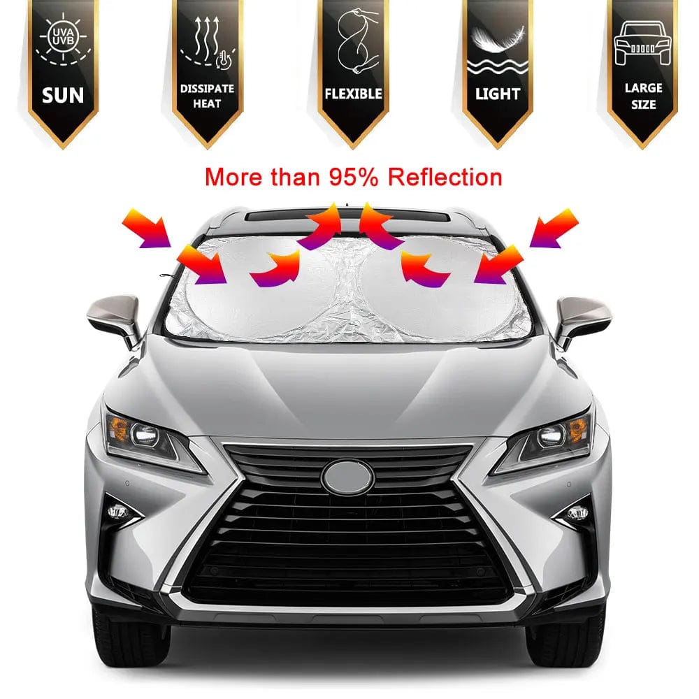 Planet Gates Car Windshield Sun Shade Cover Visor Protector Interior Anti UV Sun Windscreen Folding Parasol Auto Automobiles Accessories