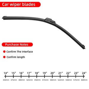 Planet Gates Car Windshield Wiper blades Hook Universal Soft Rubber Frameless Bracketless Car Wipers 14" 16" 17" 18" 19" 20" 21" 22" 24" 26"