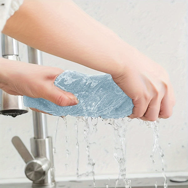 Planet Gates Car Wiping Microfiber Flat Towel Set Light Blue, Quick Drying, Super Absorbent, Super Soft