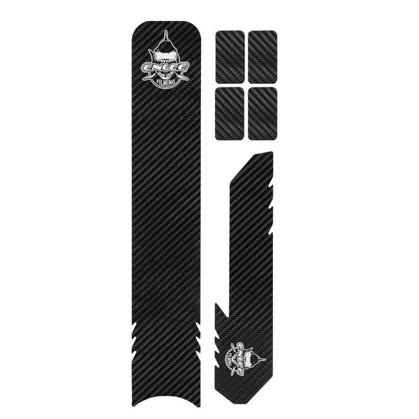 Planet Gates Carbon fiber style ENLEE Bicycle Frame Protection Sticker MTB Removable Bike Down Tube Anti-Scratch Sticker Tape Protector Cycling Accessories