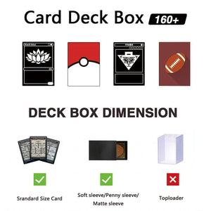 Planet Gates Card Case Card Box Magic TCG Mid Large Deck Case Solid Color Storage Box Top Side-Loading Christmas Toy Game Collection Cards