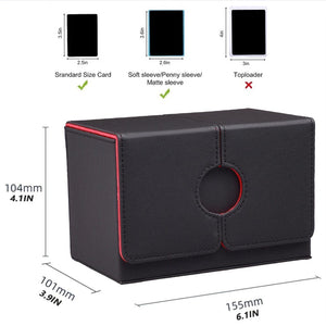 Planet Gates Card Case Card Box Magic TCG Mid Large Deck Case Solid Color Storage Box Top Side-Loading Christmas Toy Game Collection Cards