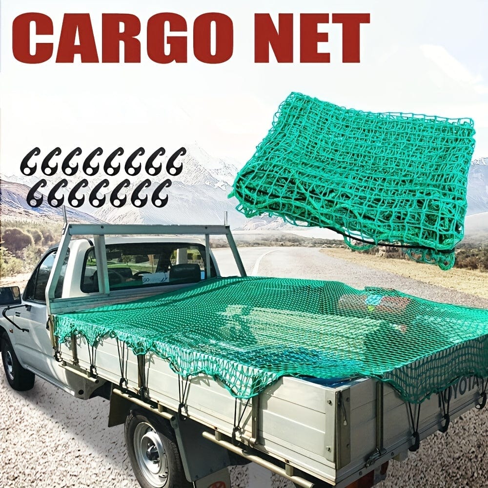 Planet Gates Cargo Net For Pickup Truck Bed With 15pcs Hook Heavy Duty Luggage Bungee Net For Car