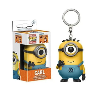 Planet Gates CARL Hot POP Keychain Despicable Minions Me CARL Pajama Bob KUNG FU KEVIN ROCK OTTO Keychain Toys Digital Bag Children's Gifts Toys