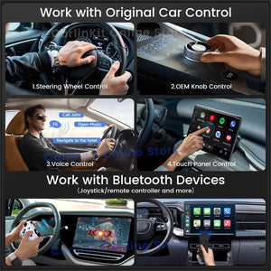 Planet Gates Carlinkit Android 13 Tv Box LED 8+128GB CarPlay Wireless Android Auto Wireless Adapter Support Youtube Netfilx IPTV Spotify GPS