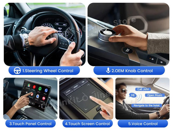 Planet Gates Carlinkit Android 13 Tv Box LED 8+128GB CarPlay Wireless Android Auto Wireless Adapter Support Youtube Netfilx IPTV Spotify GPS