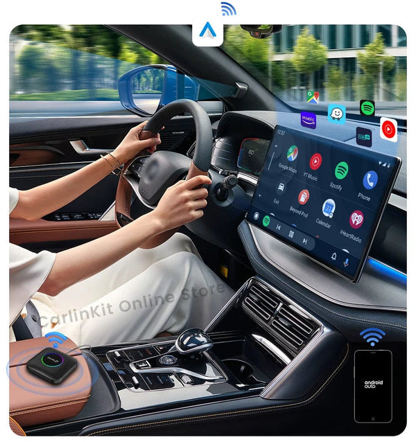 Planet Gates Carlinkit Android 13 Tv Box LED 8+128GB CarPlay Wireless Android Auto Wireless Adapter Support Youtube Netfilx IPTV Spotify GPS