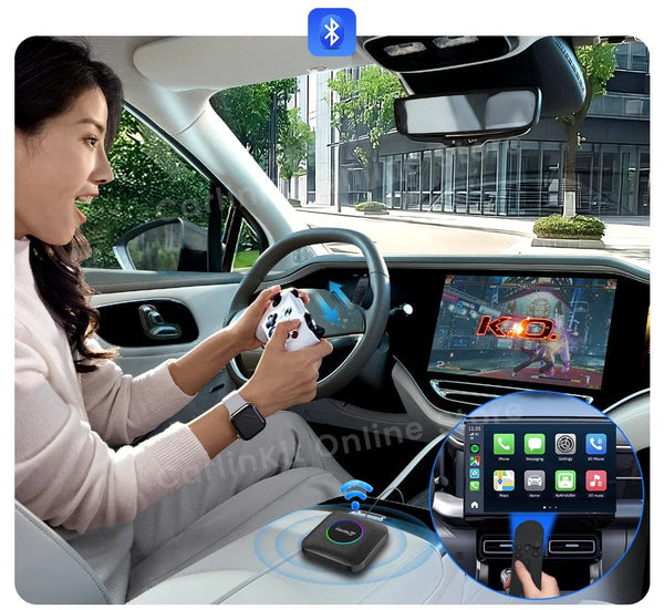 Planet Gates Carlinkit Android 13 Tv Box LED 8+128GB CarPlay Wireless Android Auto Wireless Adapter Support Youtube Netfilx IPTV Spotify GPS