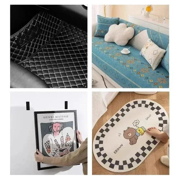 Planet Gates Carpet Fixing Stickers 100/2pcs Double High Adhesive Car Fixed Patches Non-slip Mat Home Floor Foot Mats Non-slip Grip Tapes New