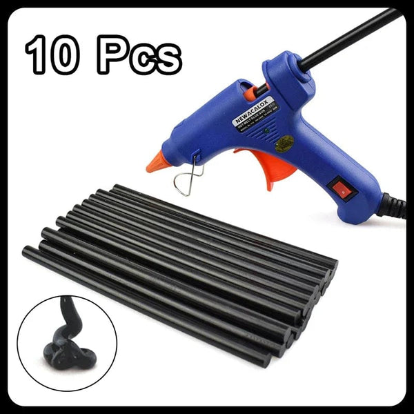 Planet Gates Cars Body Dent Repair Glue Sticks Car Glue Sticks Black High Adhesive Hot Melt Glue Stick Strong Adhesion Auto Repair Tool 10pcs