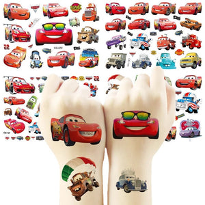 Planet Gates Cars Lightning Mcqueen Tattoo Stickers Temporary Tattoos for Kid Birthday Party Supplies Favors Cute Tattoos Stickers Decoration