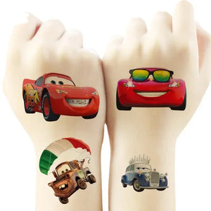 Planet Gates Cars Lightning Mcqueen Tattoo Stickers Temporary Tattoos for Kid Birthday Party Supplies Favors Cute Tattoos Stickers Decoration
