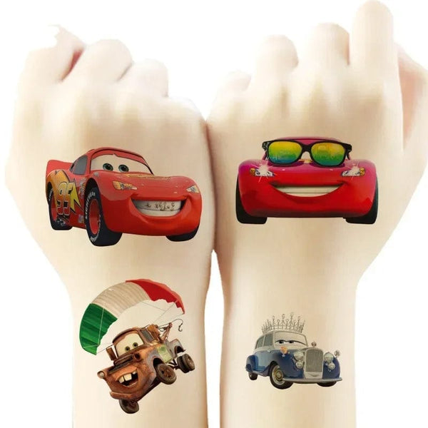 Planet Gates Cars Lightning Mcqueen Tattoo Stickers Temporary Tattoos for Kid Birthday Party Supplies Favors Cute Tattoos Stickers Decoration