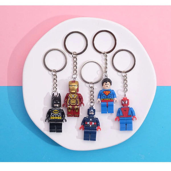 Planet Gates Cartoon Anime Marvel Spider-Man Batman superman Iron Man Wolverine Captain America Pendant Key ring pendant Backpack pendant toy
