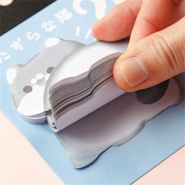Planet Gates Cartoon Cute Cat Dog Sticky Notes Rabbit Bird Colorful Memo Pad Creative Sticker Face N Times Stickers School Stationery Gift