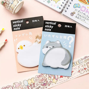 Planet Gates Cartoon Cute Cat Dog Sticky Notes Rabbit Bird Colorful Memo Pad Creative Sticker Face N Times Stickers School Stationery Gift