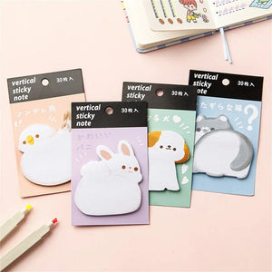 Planet Gates Cartoon Cute Cat Dog Sticky Notes Rabbit Bird Colorful Memo Pad Creative Sticker Face N Times Stickers School Stationery Gift
