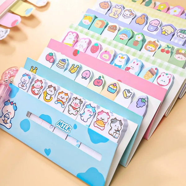 Planet Gates Cartoon Cute Cat Dog Sticky Notes Rabbit Bird Colorful Memo Pad Creative Sticker Face N Times Stickers School Stationery Gift