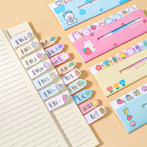 Planet Gates Cartoon Cute Cat Dog Sticky Notes Rabbit Bird Colorful Memo Pad Creative Sticker Face N Times Stickers School Stationery Gift