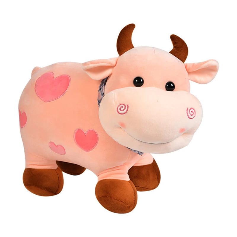 Planet Gates Cartoon Cute Cow Plush Toy Soft Animal Cattle Plush Toy Kawaii For Girls Cotton Animal Plush Doll Filled Home Decoration