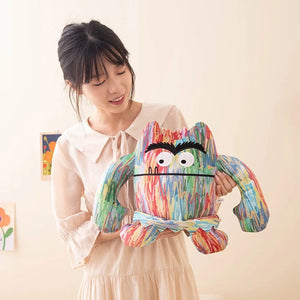 Planet Gates Cartoon Cute Funny Demon Big Mouth Monster Plush Toys Stuffed Anime Color Dolls for Kids Birthday Halloween Party Gifts