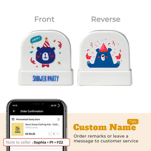 Planet Gates Cartoon Dinosaur Custom Name Stamp For Clothing Personalise For Student Clothes Chapter Children's   Kawaii Name Sticker gift