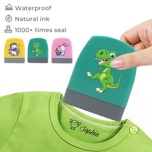 Planet Gates Cartoon Dinosaur Custom Name Stamp For Clothing Personalise For Student Clothes Chapter Children's   Kawaii Name Sticker gift