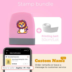 Planet Gates Cartoon Dinosaur Custom Name Stamp For Clothing Personalise For Student Clothes Chapter Children's   Kawaii Name Sticker gift