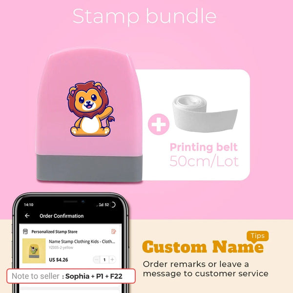 Planet Gates Cartoon Dinosaur Custom Name Stamp For Clothing Personalise For Student Clothes Chapter Children's   Kawaii Name Sticker gift