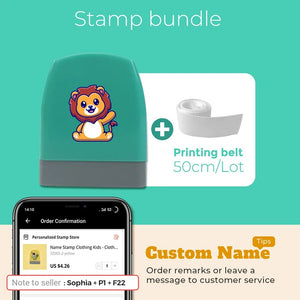 Planet Gates Cartoon Dinosaur Custom Name Stamp For Clothing Personalise For Student Clothes Chapter Children's   Kawaii Name Sticker gift