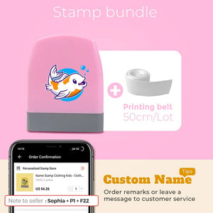 Planet Gates Cartoon Dinosaur Custom Name Stamp For Clothing Personalise For Student Clothes Chapter Children's   Kawaii Name Sticker gift