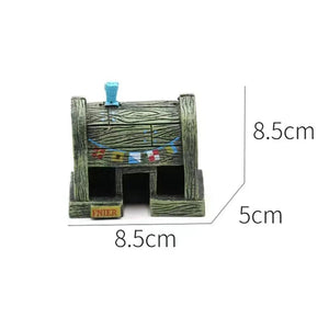 Planet Gates Cartoon Fish Tank Decor Figures Ornaments Simulation Pineapple House Resin Fish Tank Decoration Landscaping Aquarium Accessories