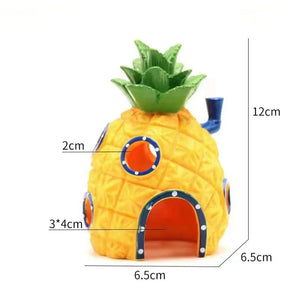 Planet Gates Cartoon Fish Tank Decor Figures Ornaments Simulation Pineapple House Resin Fish Tank Decoration Landscaping Aquarium Accessories