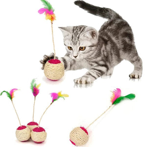 Planet Gates Cartoon Pet Cat Toy Stick Feather Rod Mouse Toy with Mini Bell Cat Catcher Teaser Interactive Cat Toy Kitten игрушки для кошек