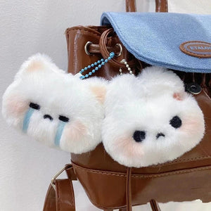 Planet Gates Cartoon Plush Rabbit Doll Toy Keychain Sweet Cute Bag Pendant Charms Car Keyring Accessories For Women Couples Kawaii Gift