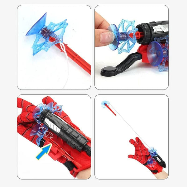 Planet Gates Cartoon Superhero Spider Silk Launcher Toys Funny Pests Eliminator Toy Anime Figures Cosplay Spiders Web Launcher Toys Kids Gift